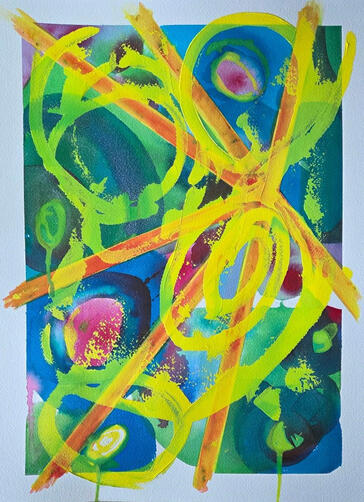 ADONAI | Watercolor and Acrylic on Paper